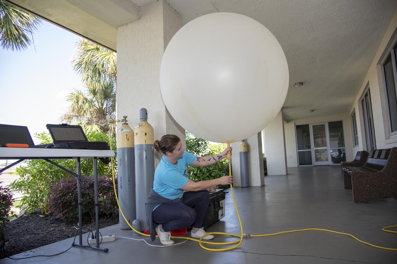 In order to make sure weather conditions are acceptable at multiple altitudes, NASA meteorologists on the ground conduct constant monitoring operations, and launch weather balloons to get accurate data for aircraft and pilot. 
