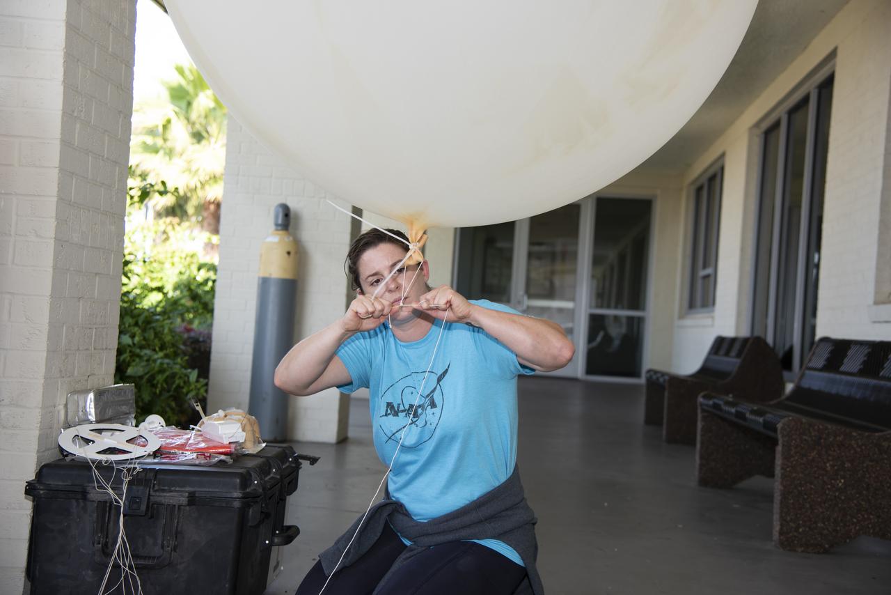 In order to make sure weather conditions are acceptable at multiple altitudes, NASA meteorologists on the ground conduct constant monitoring operations, and launch weather balloons to get accurate data for aircraft and pilot.