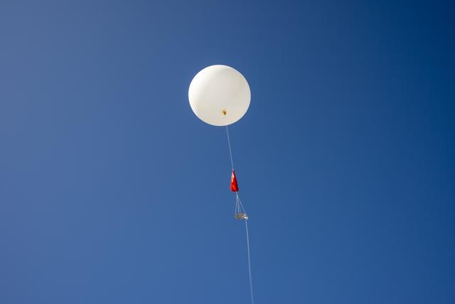 NASA image: NASA Meteorologists Launch Weather Balloon Before Research Flight