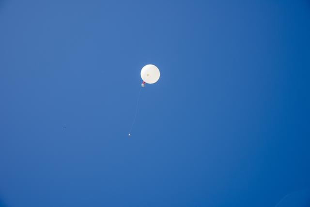 NASA image: NASA Meteorologists Launch Weather Balloon Before Research Flight