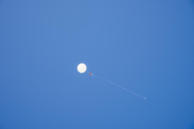 NASA image: NASA Meteorologists Launch Weather Balloon Before Research Flight