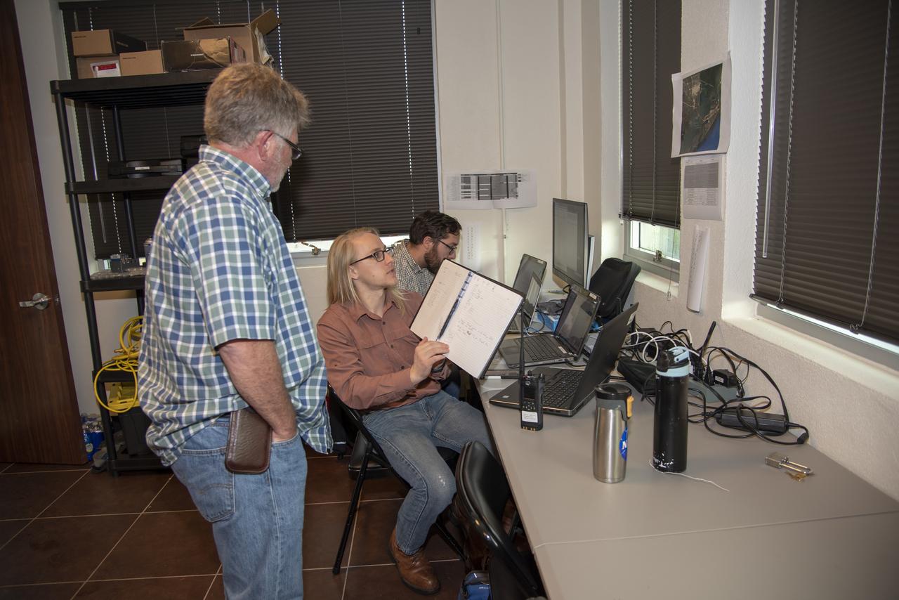 While NASA's F/A-18 goes supersonic off the coast, a team of researchers monitor the flight and operate multiple sound monitor stations around Galveston and its surrounding area. This allows NASA to obtain accurate sound level data, which gets matched to community response data.