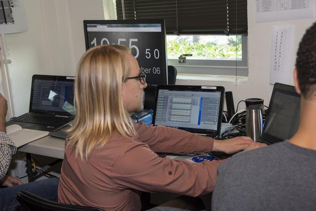 NASA image: QSF18 Field Research Team Monitors Data from Flight
