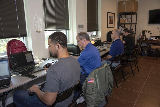 NASA image: QSF18 Field Research Team Monitors Data from Flight