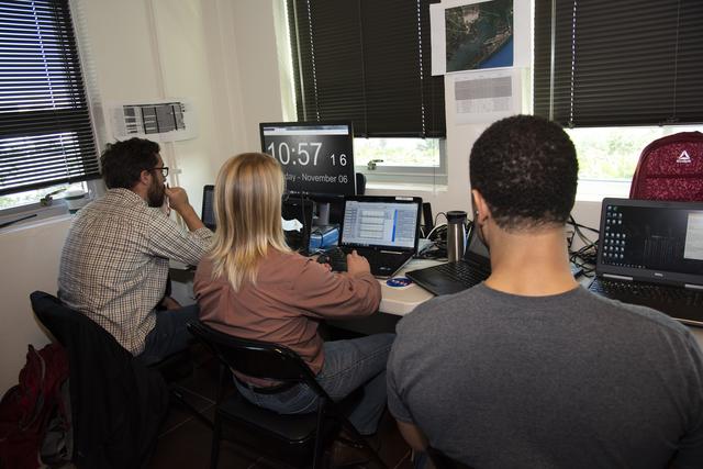 NASA image: QSF18 Field Research Team Monitors Data from Flight