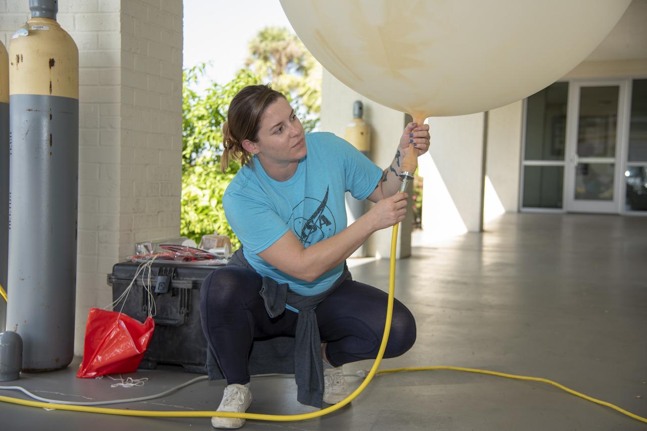 In order to make sure weather conditions are acceptable at multiple altitudes, NASA meteorologists on the ground conduct constant monitoring operations, and launch weather balloons to get accurate data for aircraft and pilot. 
