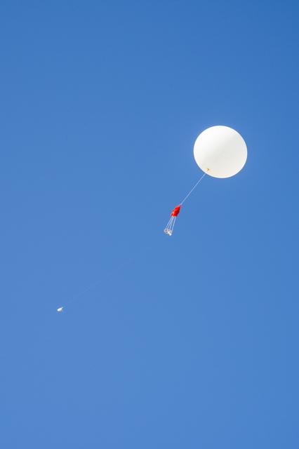 NASA image: NASA Meteorologists Launch Weather Balloon Before Research Flight