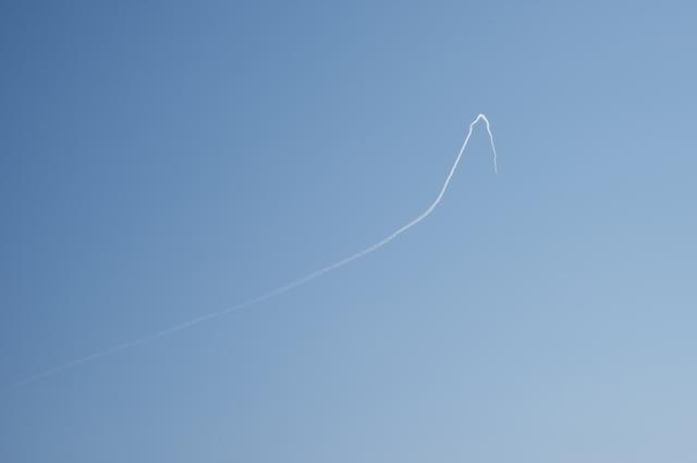 NASA image: Contrail of NASA F/A-18 Seen Off Coast During QSF18 Flight