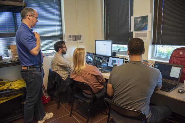NASA image: QSF18 Field Research Team Monitors Data from Flight