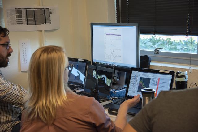 NASA image: QSF18 Field Research Team Monitors Data from Flight