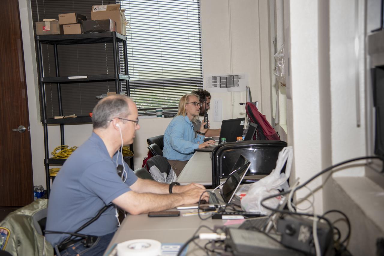 While NASA's F/A-18 goes supersonic off the coast, a team of researchers monitor the flight and operate multiple sound monitor stations around Galveston and its surrounding area. This allows NASA to obtain accurate sound level data, which gets matched to community response data.