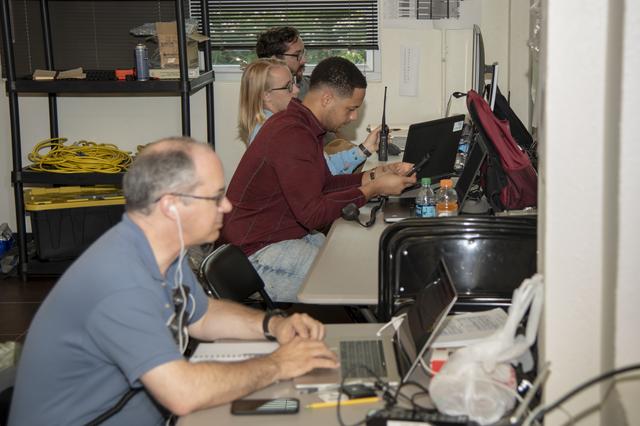 NASA image: QSF18 Field Research Team Monitors Data from Flight