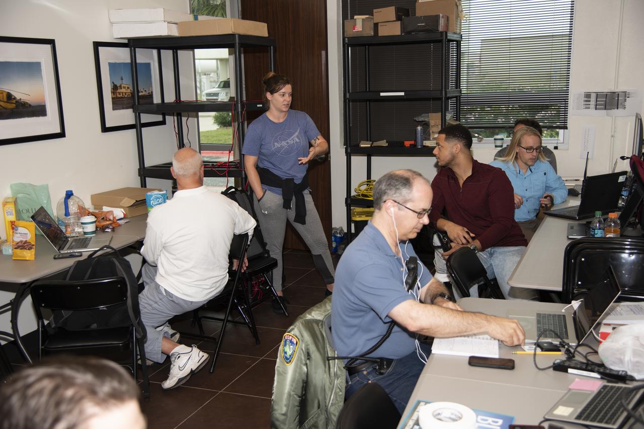 While NASA’s F/A-18 goes supersonic off the coast, a team of researchers monitor the flight and operate multiple sound monitor stations around Galveston and its surrounding area. This allows NASA to obtain accurate sound level data, which gets matched to community response data.