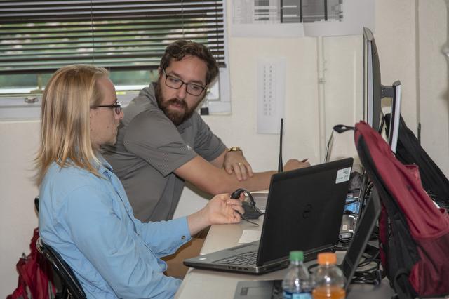 NASA image: QSF18 Field Research Team Monitors Data from Flight