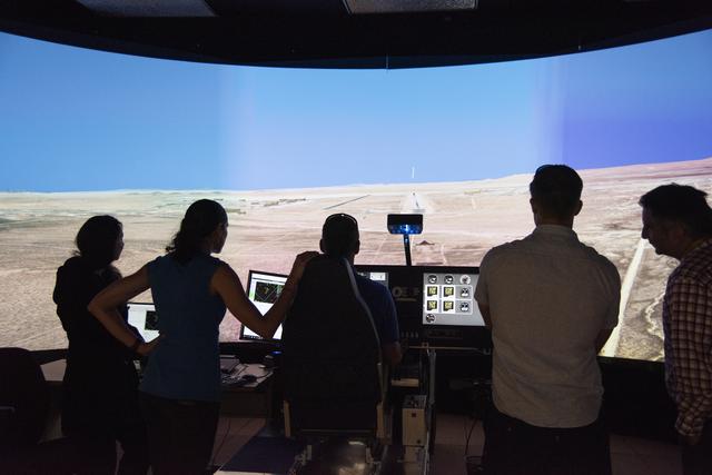 NASA image: Astronauts Fly in X-57 Simulator at Armstrong Flight Research Center