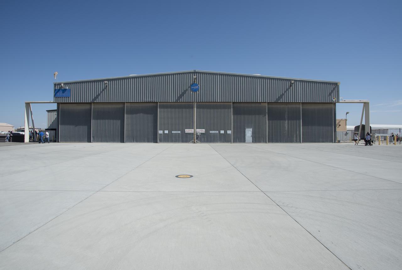 This is how Building 4826, the future home of the X-59 Quiet SuperSonic Technology aircraft, at NASA's Armstrong Flight Research Center in Edwards, California, looked prior to the building's renovations.
