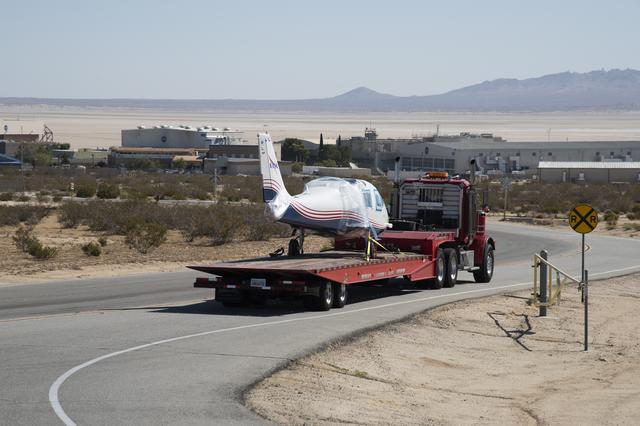 NASA image: X-57 Mod II Vehicle Arrives at NASA Armstrong