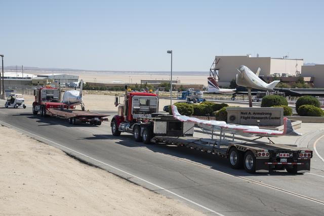 NASA image: X-57 Mod II Vehicle Arrives at NASA Armstrong