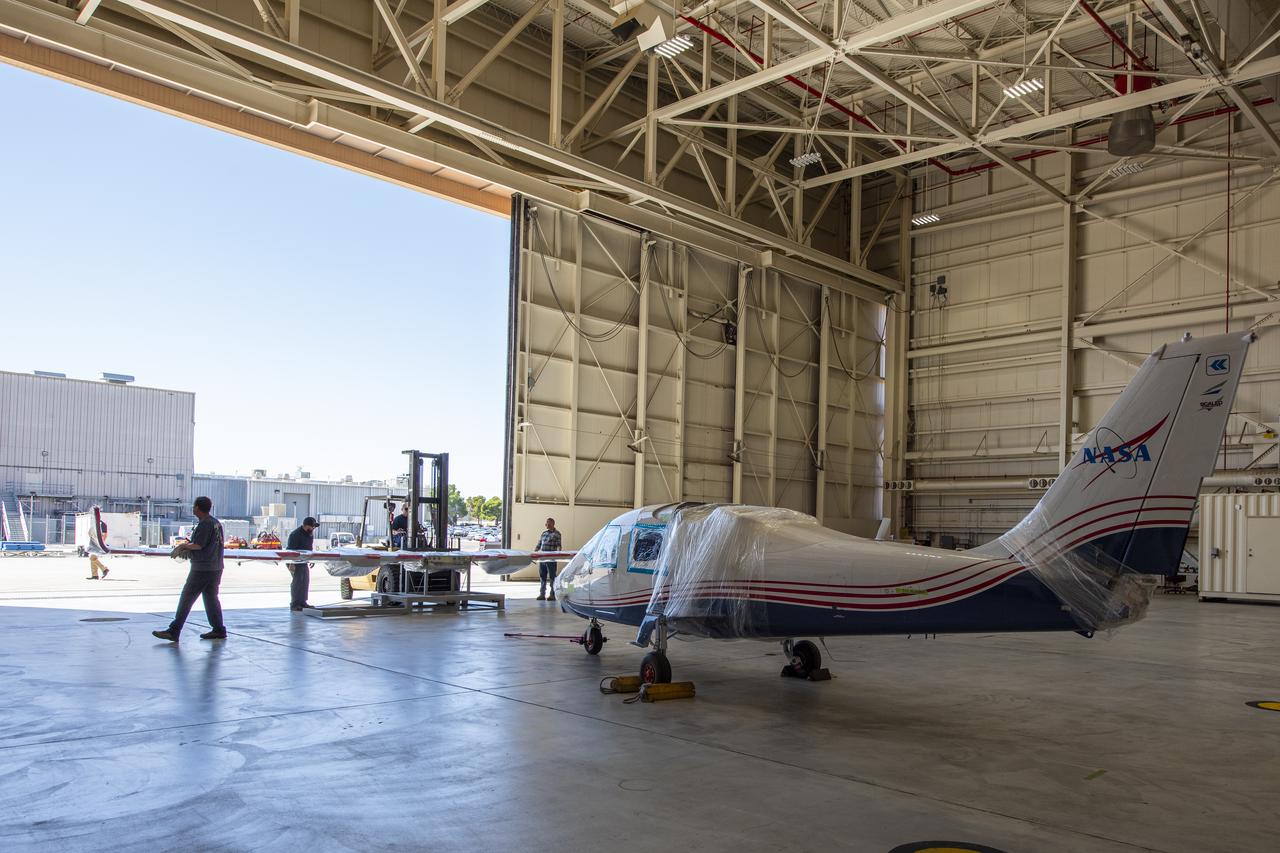 NASA’s X-57 Maxwell, the agency’s first all-electric X-plane and first crewed X-planed in two decades, is delivered to NASA’s Armstrong Flight Research Center in Edwards, California in its Mod II configuration. The first of three primary modifications for the project, Mod II involves testing of the aircraft’s cruise electric propulsion system. Delivery to NASA from prime contractor Empirical Systems Aerospace of San Luis Obispo, California, marks a major milestone for the project, at which point the vehicle is reintegrated for ground tests, to be followed by taxi tests, and eventually, flight tests. X-57’s goal is to further advance the design and airworthiness process for distributed electric propulsion technology for general aviation aircraft, which can provide multiple benefits to efficiency, emissions, and noise.