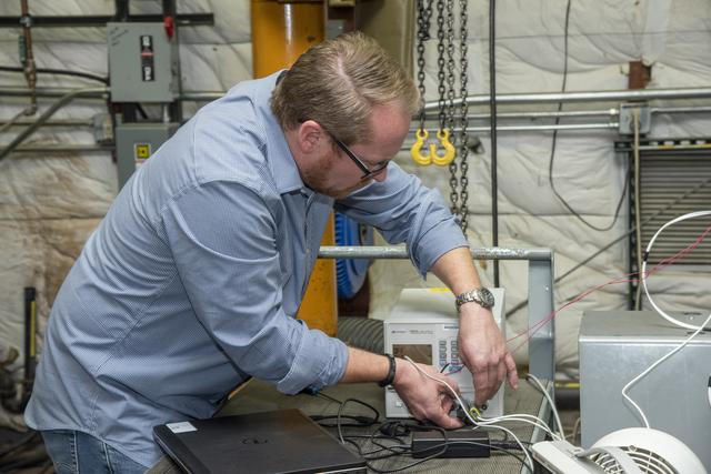 NASA image: Engineers Prepare X-57 Cruise Motor Controller for Vibration Testing