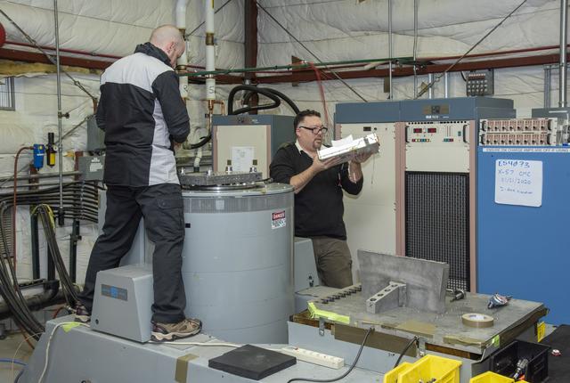 NASA image: Engineers Prepare X-57 Cruise Motor Controller for Vibration Testing