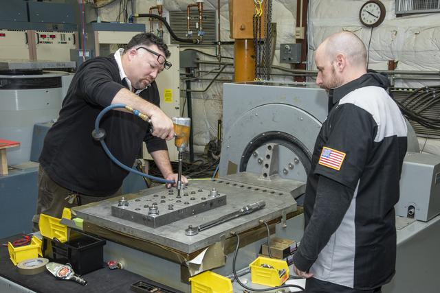 NASA image: Engineers Prepare X-57 Cruise Motor Controller for Vibration Testing