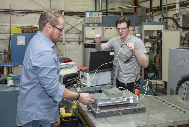 NASA image: Engineers Prepare X-57 Cruise Motor Controller for Vibration Testing