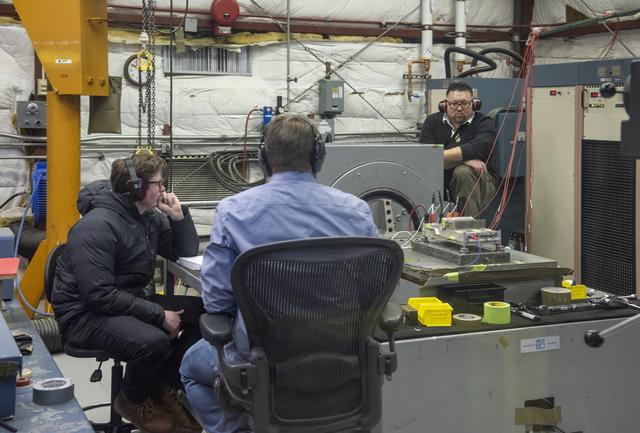 NASA image: X-57 Cruise Motor Controller Undergoes Vibration Testing