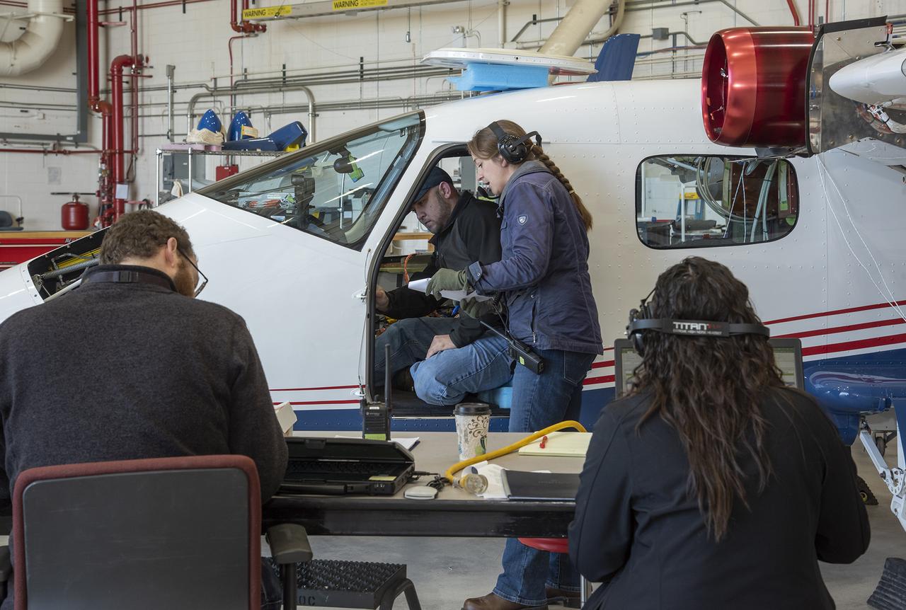 Telemetry testing begins on the X-57 Maxwell, NASA's first all-electric X-plane, as the operations crew at NASAâ' Armstrong Flight Research Center records the results. Telemetry testing is a critical phase in X-57's functional test series. In addition to confirming the ability of the X-57 aircraft to transmit speed, altitude, direction, and location to teams on the ground, telemetry testing also confirms the ability to transmit mission-critical-data, such as voltage, power consumption, and structural integrity. X-57's goal is to help set certification standards for emerging electric aircraft markets.