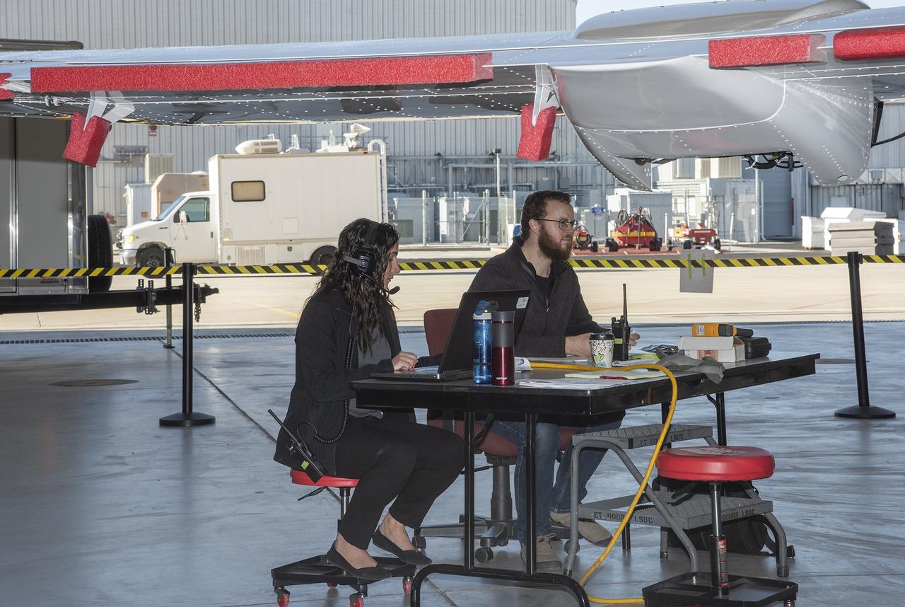 Telemetry testing begins on the X-57 Maxwell, NASA's first all-electric X-plane, as the operations crew at NASA's Armstrong Flight Research Center records the results. Telemetry testing is a critical phase in X-57's functional test series. In addition to confirming the ability of the X-57 aircraft to transmit speed, altitude, direction, and location to teams on the ground, telemetry testing also confirms the ability to transmit mission-critical-data, such as voltage, power consumption, and structural integrity. X-57's goal is to help set certification standards for emerging electric aircraft markets.