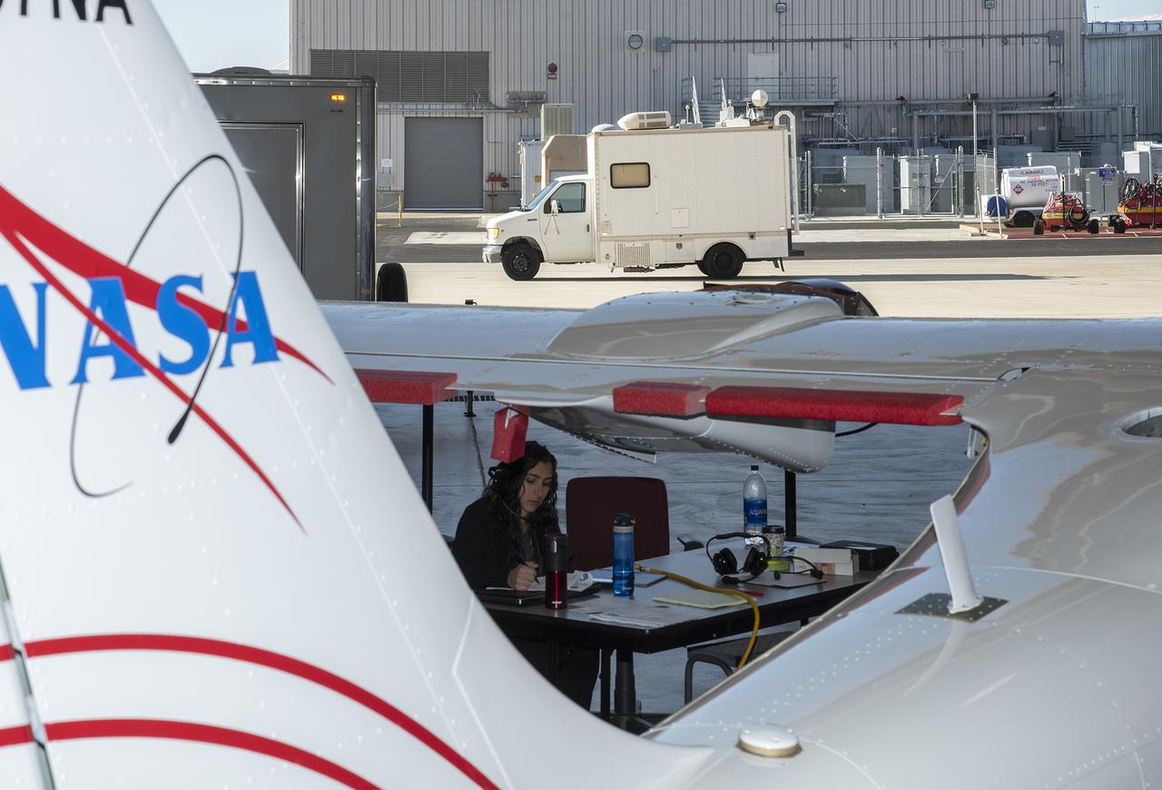 NASA engineers put the X-57 Maxwell, NASA's first all-electric X-plane, through its initial telemetry tests at NASA's Armstrong Flight Research Center in California, testing the aircraft's ability to transmit data to teams on the ground. The data is packaged and transmitted down to ground assets, where it's decoded into a format that can be presented to a flight control team to look at screens in real time for flight operations. X-57's goal is to help set certification standards for emerging electric aircraft markets.
