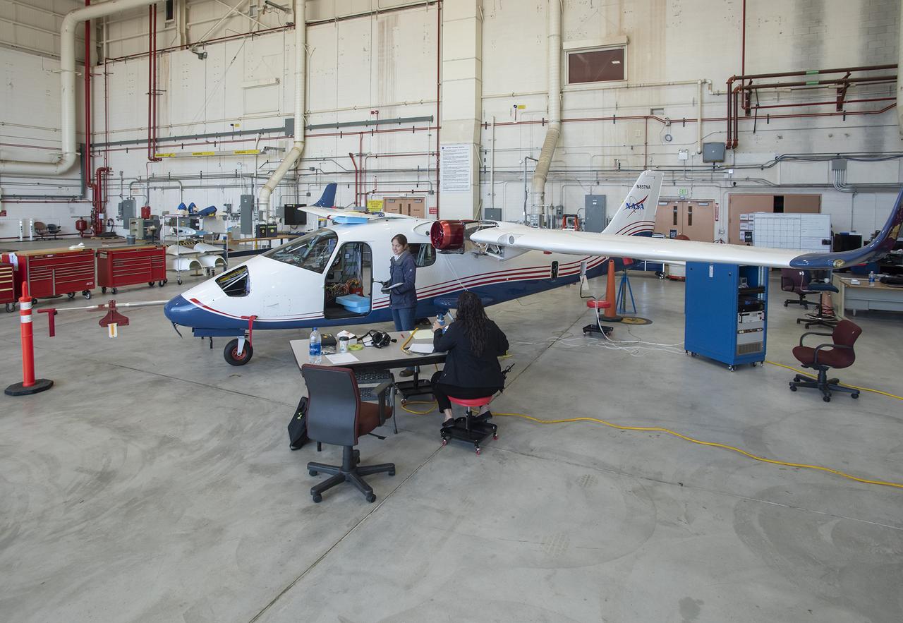 NASA engineers put the X-57 Maxwell, NASA’s first all-electric X-plane, through its initial telemetry tests at NASA’s Armstrong Flight Research Center in California, testing the aircraft’s ability to transmit data to teams on the ground. The data is packaged and transmitted down to ground assets, where it’s decoded into a format that can be presented to a flight control team to look at screens in real time for flight operations. X-57’s goal is to help set certification standards for emerging electric aircraft markets.
