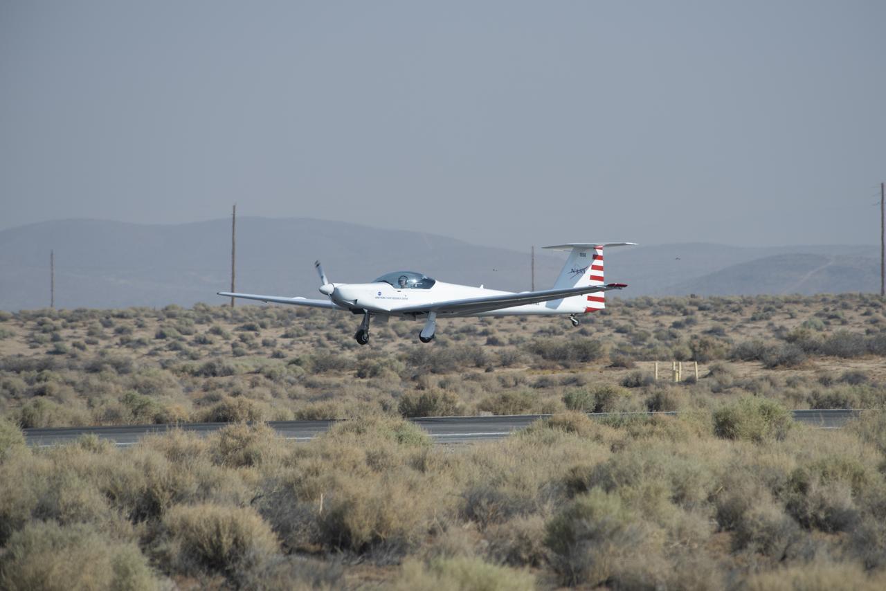 The Advanced Air Mobility National Campaign project conducted connectivity and infrastructure flight tests with a NASA TG-14 glider aircraft at NASA's Armstrong Flight Research Center Sept. 30-Oct. 1, 2020. The flights were preparation for the NC Integrated Dry Run Test in December and allowed pilots to view the routes they will fly during the helicopter test.
