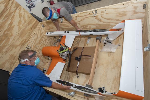 NASA image: HQ-90 aircraft arrived and assembled at NASA’s Armstrong Flight Research Center 