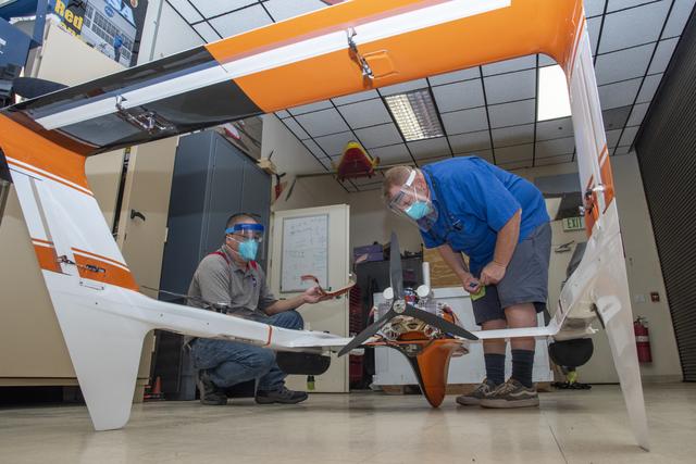 NASA image: HQ-90 aircraft arrived and assembled at NASA’s Armstrong Flight Research Center 