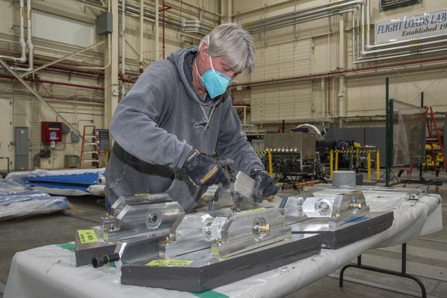 NASA image: Title: NAVAIR F/A-18E Undergoes Loads Testing at NASA Armstrong