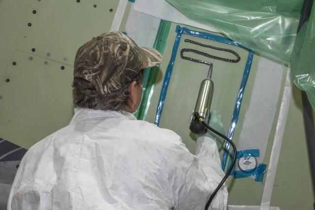 NASA image: Title: NAVAIR F/A-18E Undergoes Loads Testing at NASA Armstrong