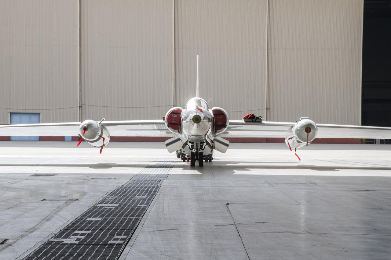 NASA’s Armstrong Flight Research Center ER-2 #809 high-altitude aircraft prepped for Dynamics and Chemistry of the Summer Stratosphere (DCOTSS) science flights in Palmdale, CA.