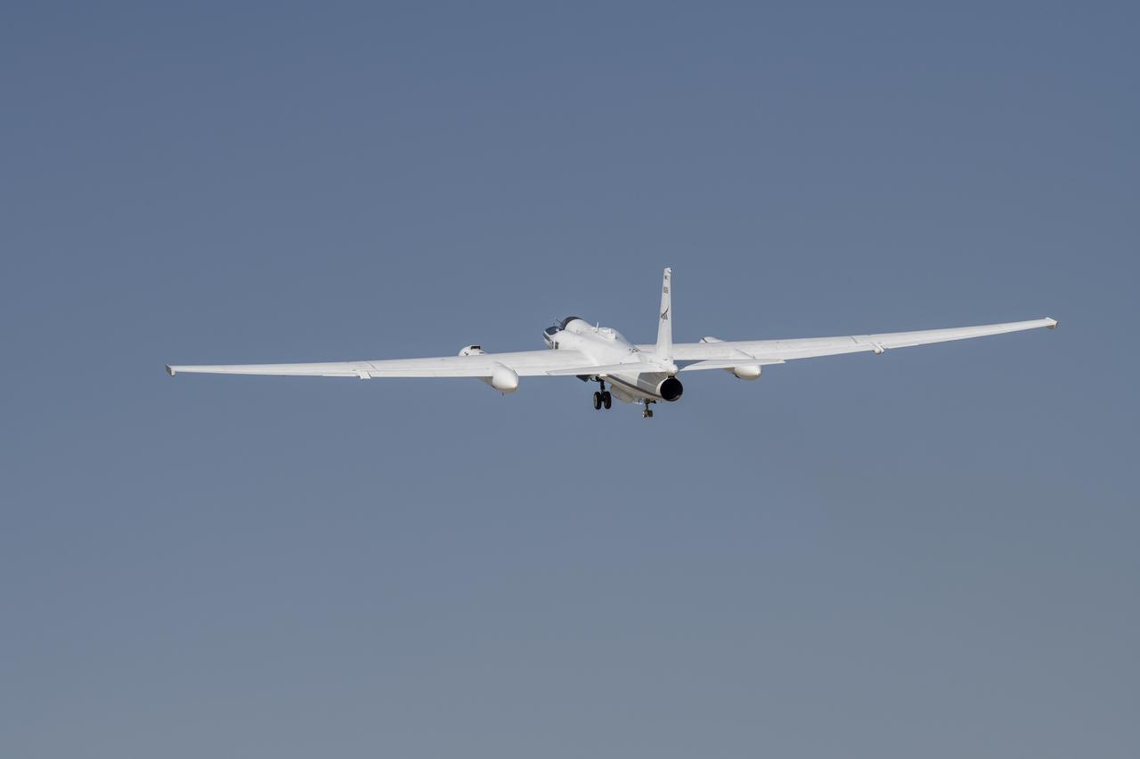 NASA’s Armstrong Flight Research Center operates ER-2 #809 high-altitude aircraft for Dynamics and Chemistry of the Summer Stratosphere (DCOTSS) science flights on June 17, 2021. 