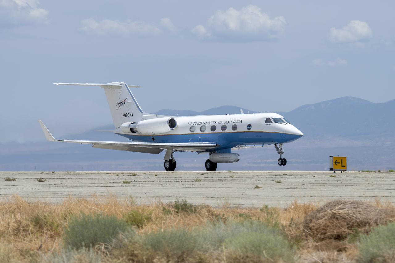 NASA’s Armstrong Flight Research Center flies the C-20 aircraft in support of the Advanced Synthetic Aperture Radar (ASAR) campaign on July 22, 2021. 