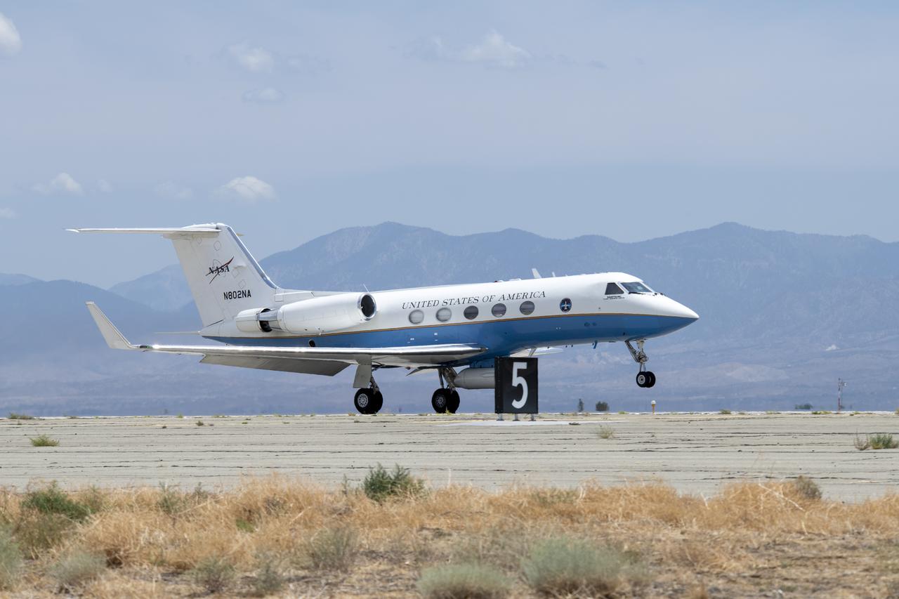 NASA's Armstrong Flight Research Center flies the C-20 aircraft in support of the Advanced Synthetic Aperture Radar (ASAR) campaign on July 22, 2021.