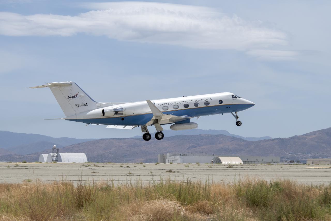 NASA’s Armstrong Flight Research Center flies the C-20 aircraft in support of the Advanced Synthetic Aperture Radar (ASAR) campaign on July 22, 2021. 