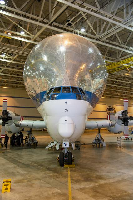 NASA image: NASA’s Super Guppy in the hangar at Armstrong Building 703