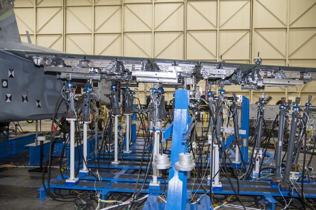 NASA image: NAVAIR F/A-18E Undergoes Loads Testing at NASA Armstrong