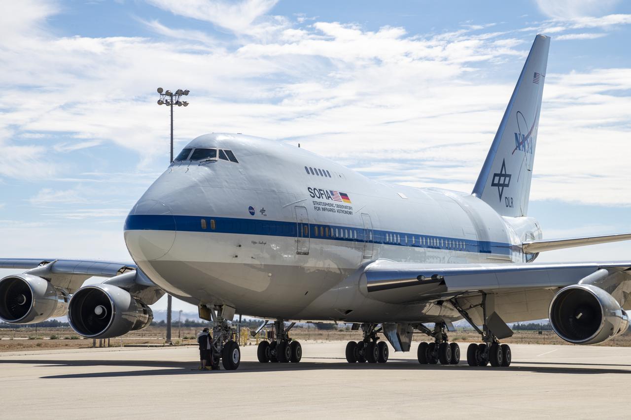 The Stratospheric Observatory for Infrared Astronomy (SOFIA) returns to NASAâ€™s Armstrong Flight Research Center Building 703 on Aug. 11 after a productive month of science flights out of Christchurch International Airport in New Zealand.