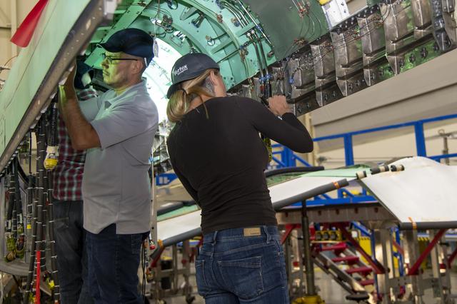 NASA image: Engine Installed on NASA’s X-59 Experimental Aircraft