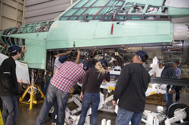 NASA image: Engine Installed on NASAâ€™s X-59 Experimental Aircraft