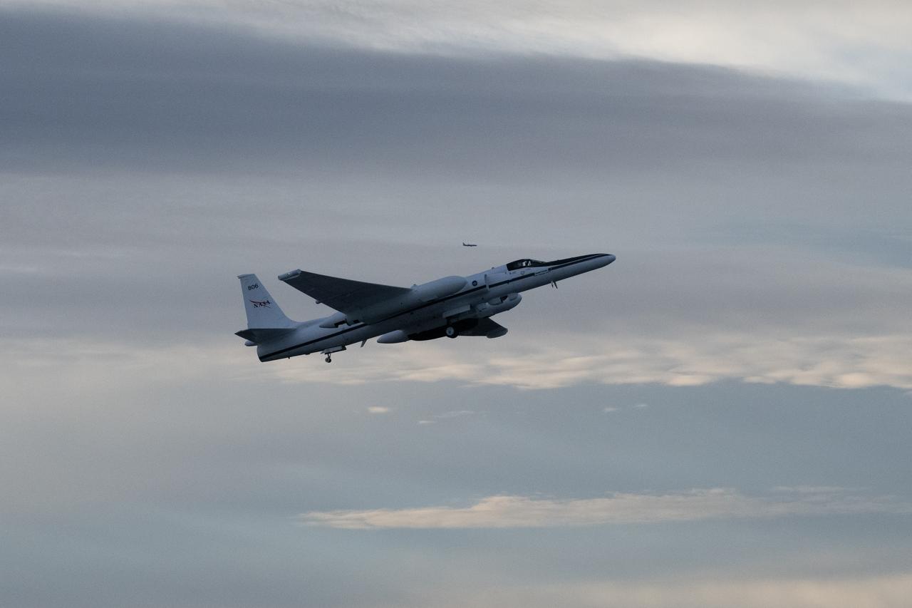 The NASA ER-2 high-altitude aircraft supported the Investigation of Microphysics and Precipitation for Atlantic Coast-Threatening Storms (IMPACTS) mission. For this mission, the IMPACTS team tracked storms across the Eastern United States to help understand how winter storms form and develop. The aircraft, which is based at NASA’s Armstrong Flight Research Center Building 703 in Palmdale, California, was temporarily based at Dobbins Air Reserve Base in Marietta, Georgia. The three-year IMPACTS campaign concluded on Feb. 28, 2023. 