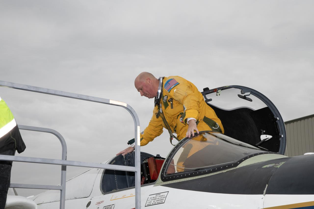 Kirt Stallings, an ER-2 pilot from NASA’s Armstrong Flight Research Center in Edwards California, completed a flight in support of the Investigation of Microphysics and Precipitation for Atlantic Coast-Threatening Storms (IMPACTS) mission. The IMPACTS team tracked storms across the Eastern United States to help understand how winter storms form and develop. The aircraft, which is based at NASA’s Armstrong Flight Research Center Building 703 in Palmdale, California, was temporarily based at Dobbins Air Reserve Base in Marietta, Georgia. The three-year IMPACTS campaign concluded on Feb. 28, 2023.