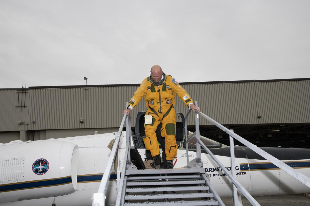 Kirt Stallings, an ER-2 pilot from NASA’s Armstrong Flight Research Center in Edwards California, completed a flight in support of the Investigation of Microphysics and Precipitation for Atlantic Coast-Threatening Storms (IMPACTS) mission. The IMPACTS team tracked storms across the Eastern United States to help understand how winter storms form and develop. The aircraft, which is based at NASA’s Armstrong Flight Research Center Building 703 in Palmdale, California, was temporarily based at Dobbins Air Reserve Base in Marietta, Georgia. The three-year IMPACTS campaign concluded on Feb. 28, 2023.